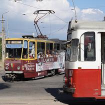 Харьков вернул Евпатории отремонтированные трамваи 