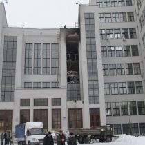 Сегодня ночью горел Госпром. Комментарий МЧС (Добавлены ФОТО)