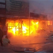 Пожар на московском рынке: заживо сгорели 12 иностранцев
