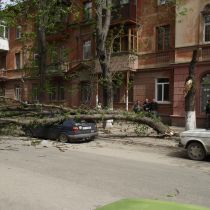 Ураган в Крыму: ветер ломает деревья и сносит крыши домов (ФОТО)
