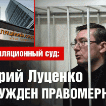 Апелляционный суд: Юрий Луценко осужден правомерно 