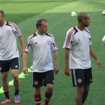 Евро-2012: Сборная Дании провела тренировку на Металлисте (ФОТО)