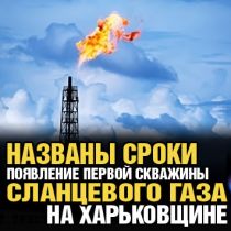 Названы сроки появления первой скважины сланцевого газа на Харьковщине