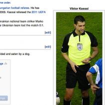 Арбитра матча Украина-Англия каждые 15 минут «убивают» в Википедии