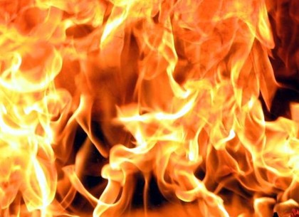 На Харьковщине заживо сгорел мужчина (ВИДЕО)