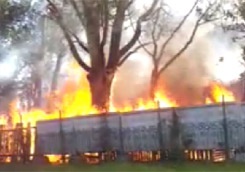 В Харькове горело здание, где снимали фильм о Ландау