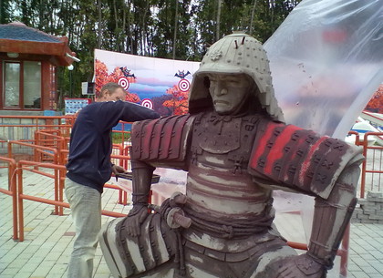В парке Горького появились самураи и фонтан, как в фильме «Убить Билла»