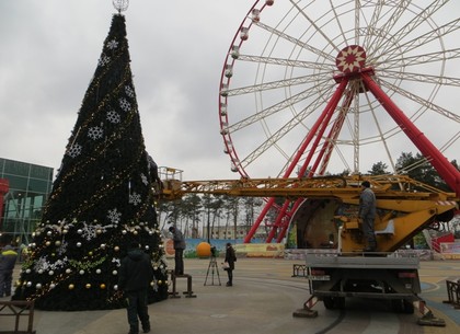 Открытие новогодней елки в парке Горького. Программа праздника