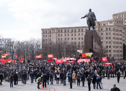Пророссийский митинг на площади Свободы