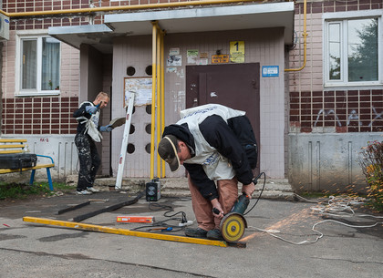 В Харькове продолжают ремонт домов