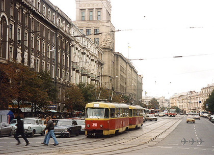 В центре Харькова запрещено движение трамваев