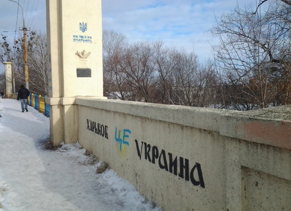Горбатый мост на Новожаново расписали в патриотическом стиле (ФОТО)
