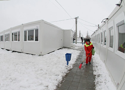 В Харькове открыли модульный поселок для переселенцев