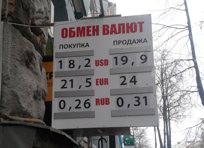 Курсы валют в Харькове на 26 января