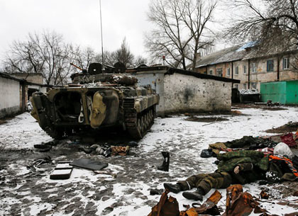 Трагические последствия боев за Углегорск (ФОТО)