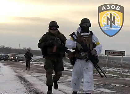 Полк «Азов» разгромил колонну боевиков возле Саханки (ВИДЕО)