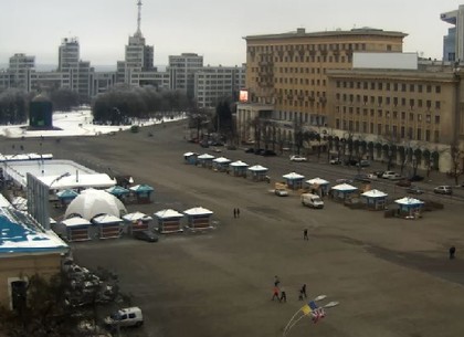 На площади Свободы заработал масленичный городок (ФОТО)