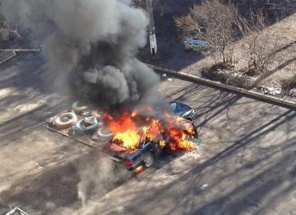 На Салтовке горел еще один автомобиль: информация о взрыве не подтвердилась (ФОТО)
