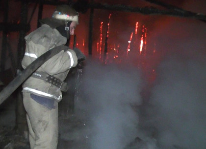 Крупный пожар на кирпичном заводе на Рогани: охранника откачали