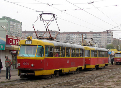 Трамваи в Харькове: на маршрут выходят одни «старики»