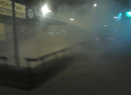 Ночью из перехода метро «Холодная гора» валил дым (ФОТО)