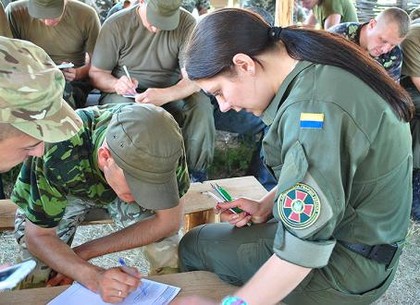 С бойцами Нагвардии на Харьковщине начали работать психологи (ФОТО)