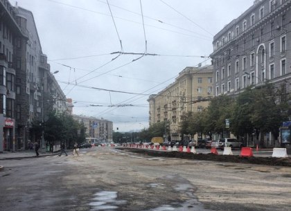 На центральной площади Харькова запрещено движение транспорта