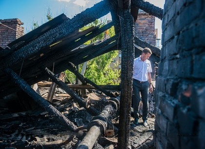 Дома, горевшие сегодня в центре Харькова, восстановят за средства горбюджета