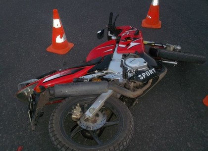 На Салтовке в ДТП пострадал мотоциклист (ФОТО)