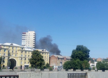 В центре Харькова – пожар (ФОТО)