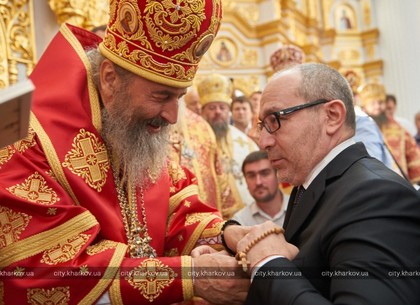 Предстоятель Украинской православной церкви вручил Геннадию Кернесу орден Святого Ярослава Мудрого