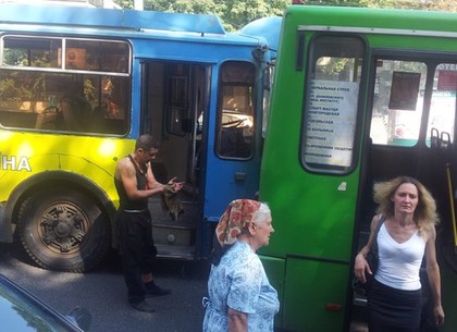 Водитель троллейбуса, «догнавший» маршрутку, оказался трезв, но работать пока не будет (ФОТО)