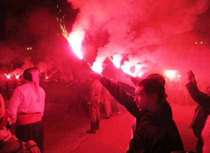 Как маршировали националисты в центре Харькова