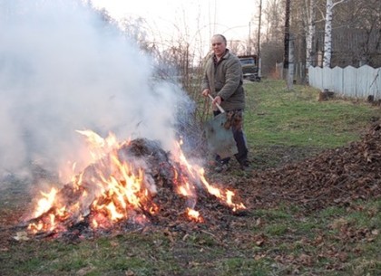 Харьковчане задыхаются от дыма из-за любителей сжигать листву в частном секторе