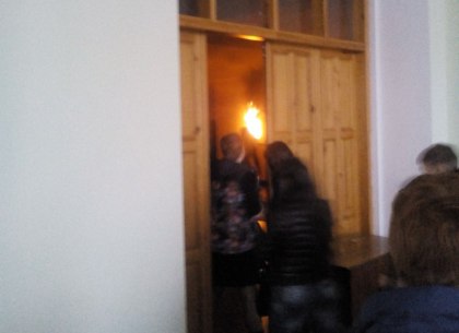В харьковском университете загорелась проводка