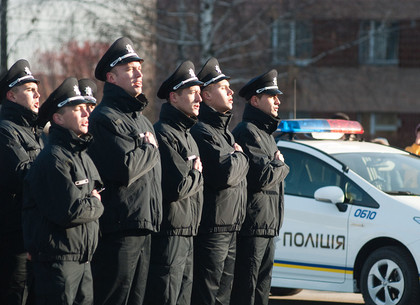 Выпуск патрульных полицейских в Харькове