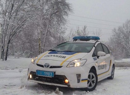 Харьковские полицейские рассказали, как работали в снегопад
