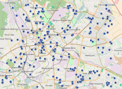 Работу коммунальщиков из Харьковского водоканала можно отследить по карте