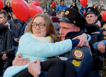 В День всех влюбленных харьковчане установили новый рекорд Украины