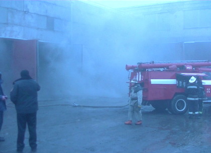 Пожар на предприятии в районе Одесской (ФОТО)