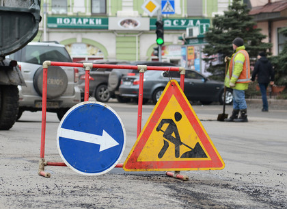 Ремонт дороги на Павловской площади