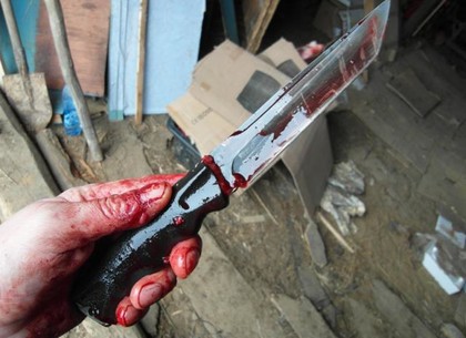 На Харьковщине муж чуть не убил жену, швырнув в нее нож за то, что та унижала его перед другом