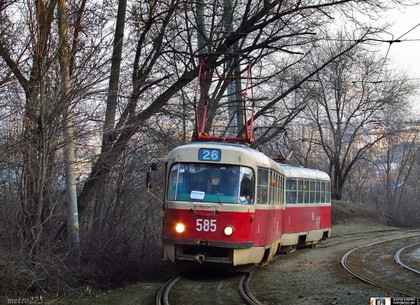 В выходные трамвай №26 не поедет в парк Горького
