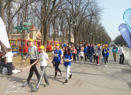 Детский марафон в парке Горького собрал рекордное количество участников