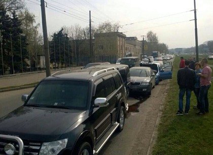 «Паровозик» на Московском проспекте: в ДТП попали пять автомобилей (ФОТО)
