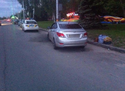 Пьяный велосипедист на Алексеевке протаранил автомобиль