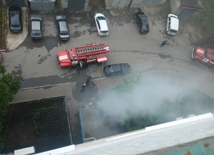 На Алексеевке произошел пожар в многоэтажке (ФОТО)