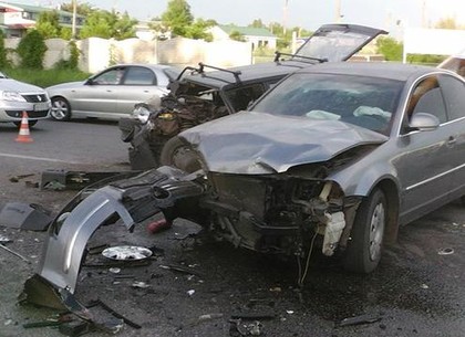 На Мерефянском шоссе в ДТП пострадали четыре человека (ФОТО)