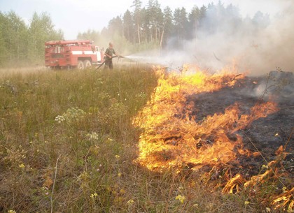 На Харьковщине – чрезвычайная пожароопасность: больше десятка возгораний за сутки