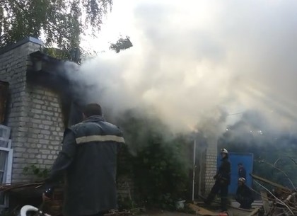 Утренний пожар в Харькове унес жизнь мужчины (ВИДЕО)